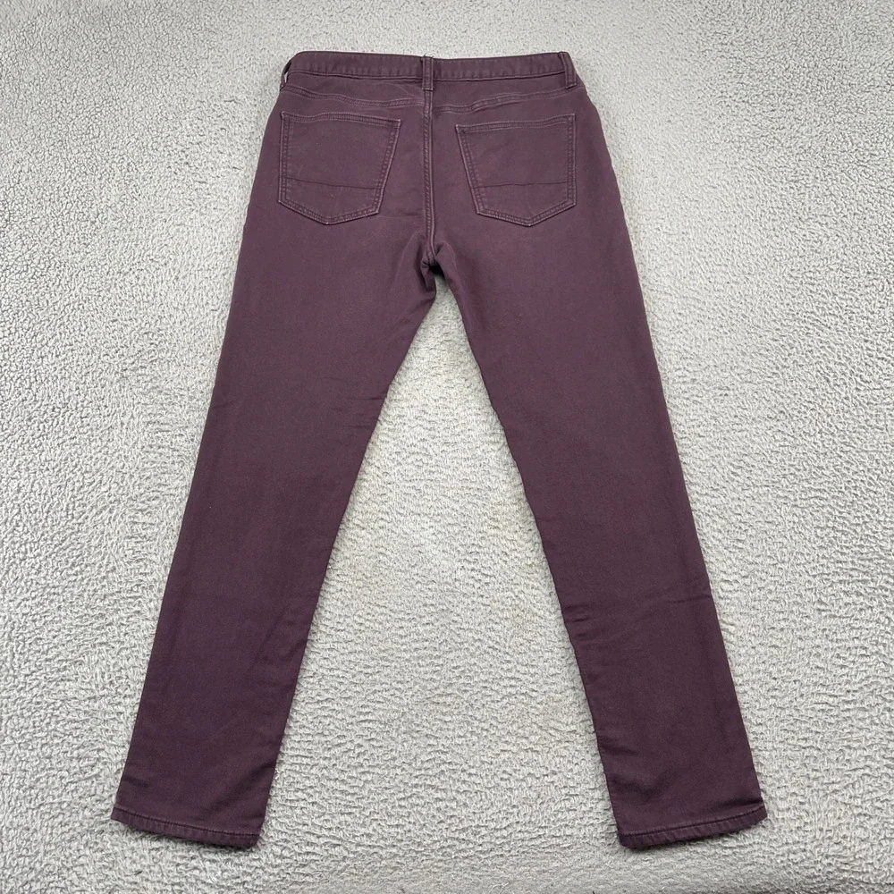 Banana Republic Travel Jean Mens 31x32 Purple Athletic Fit Stretch Cotton Pants